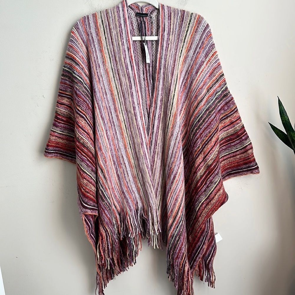 Coco Knit Boho Poncho O/S